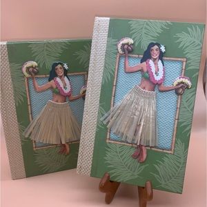 Hula girl 2 writeing journals books New 2004 diary